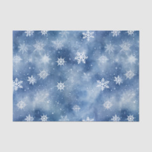 Weihnachts-Schneeflocken Blue Sky-Zwirnpapier Seidenpapier