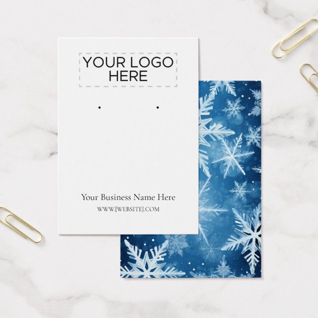 Weihnachts-Schneeflocken-Erd-Display-Karte (Büro)