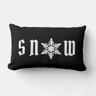 Weihnachts-Schneeflocken-Kissen Lendenkissen