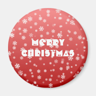 Weihnachts-Schneeflocken Magnet