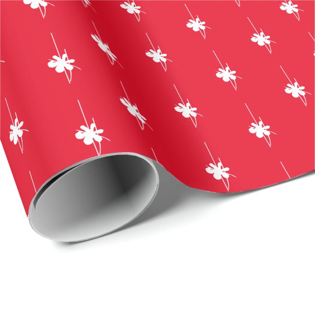 Weihnachts-Schneeflocken niedlich Geschenkpapier (Rolleneckpunkt)