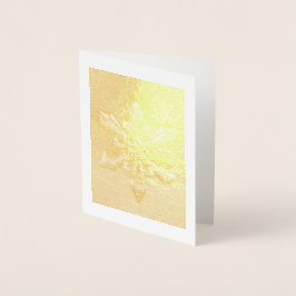 Weihnachts-Schneeflocken-Ornament ... Goldfolie Folienkarte