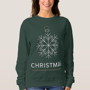 Weihnachts-Schneeflocken-Ornament Sweatshirt
