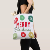 Weihnachts-Schneeflocken-Ornament-Tragetasche
