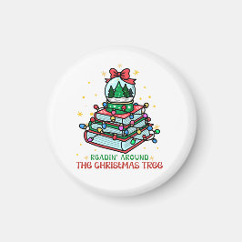 Weihnachts-Schneekugel-Buch für Leser Magnet