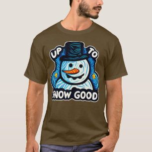 Weihnachts-Schneemann bis zum Schnee schön lustig T-Shirt