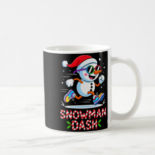 Weihnachts-Schneemann-Dash-Lauf-Läufer-Marathon-Te Kaffeetasse