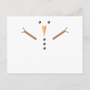 Weihnachts-Schneemann Feiertagspostkarte