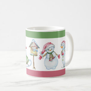 Weihnachts-Schneemann Kaffeetasse