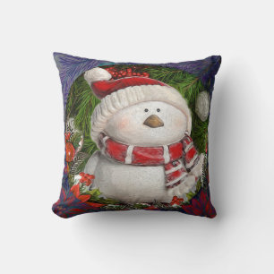 Weihnachts-Schneemann Kissen
