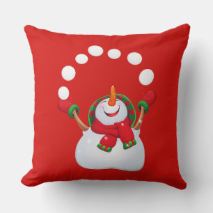 Weihnachts-Schneemann-Kissen Kissen