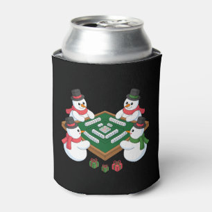 Weihnachts-Schneemann-Mahjong-Spiel Tisch Xmas-Fei Dosenkühler