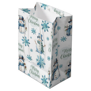 Weihnachts-Schneemann Mittlere Geschenktüte