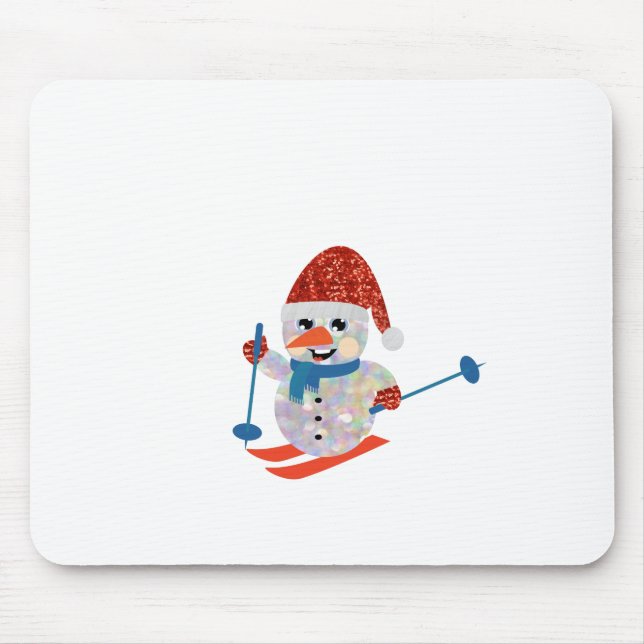 Weihnachts-Schneemann Mousepad (Vorne)