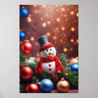 Weihnachts-Schneemann