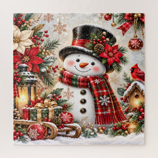 Weihnachts-Schneemann-Puzzle Puzzle