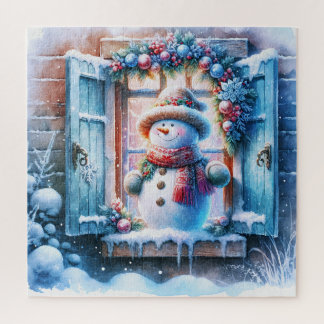 Weihnachts-Schneemann-Puzzle Puzzle