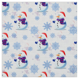 Weihnachts-Schneemann Stoff