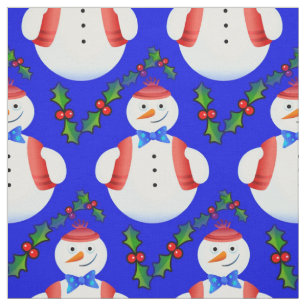 weihnachts-schneemann-stoff stoff