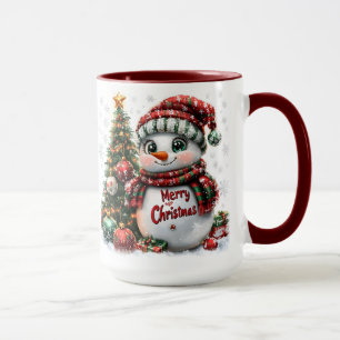 Weihnachts-Schneemann Tasse