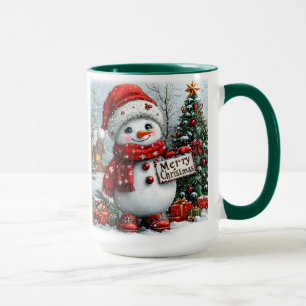Weihnachts-Schneemann Tasse