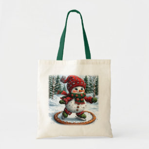 Weihnachts-Schneemann Tragetasche