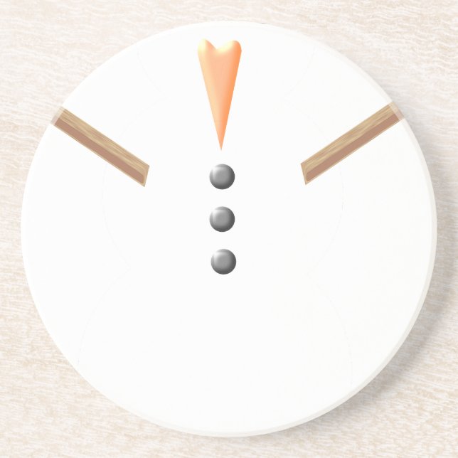 Weihnachts-Schneemann Untersetzer (Vorne)