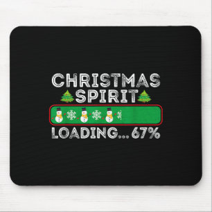 Weihnachts-Schrift Loading 67 Six Seven Meme Lusti Mousepad