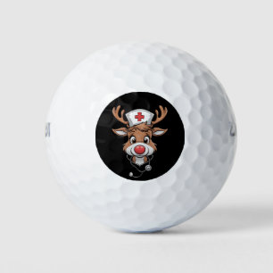 Weihnachts-Schrubben-Top-Rentier-Gummihandschuhe-K Golfball