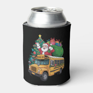 Weihnachts-Schulbus-Santa-Weihnachtsbaum-Urlaub Dosenkühler
