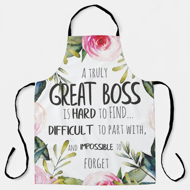 Weihnachts-Schürze für Boss-Wertschätzung danke Schürze (Vorderseite)