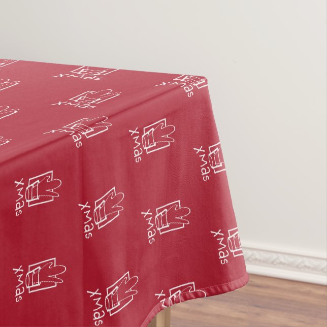 Weihnachts-Schüsse Tischdecke (Beispiel)