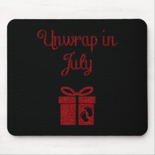 Weihnachts-Schwangerschafts-Ankündigungsshirt vora Mousepad