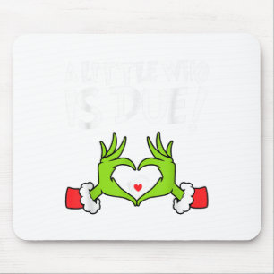 Weihnachts-Schwangerschaftsshirt Ein kleiner, der Mousepad