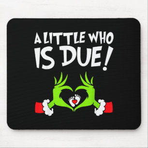 Weihnachts-Schwangerschaftsshirt Ein kleiner, der Mousepad