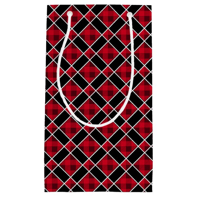 Weihnachts schwarz und rot kleine geschenktüte (Vorderseite)