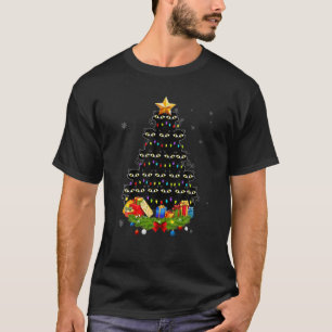 Weihnachts Schwarze Katze Tree Pajama für Männer F T-Shirt