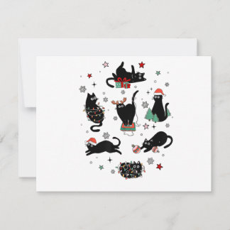 Weihnachts-Schwarze Katzen