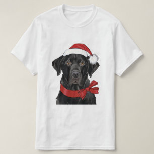 Weihnachts-Schwarzklassehund T-Shirt