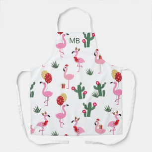 Weihnachts-Schwimmvogel-Party-Geschenk mit Monogra Schürze