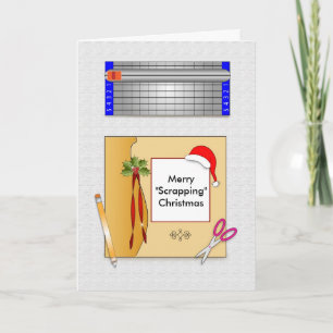 Weihnachts-Scrapbook Paper Grußkarte Feiertagskarte
