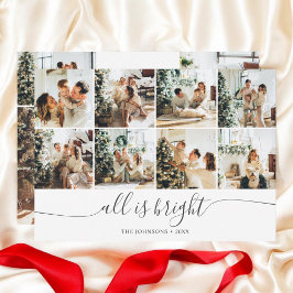 Weihnachts-Script-Foto Weihnachtskarte Feiertagskarte