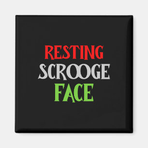 Weihnachts-Scrooge Gesicht Funny Men Fam Magnet