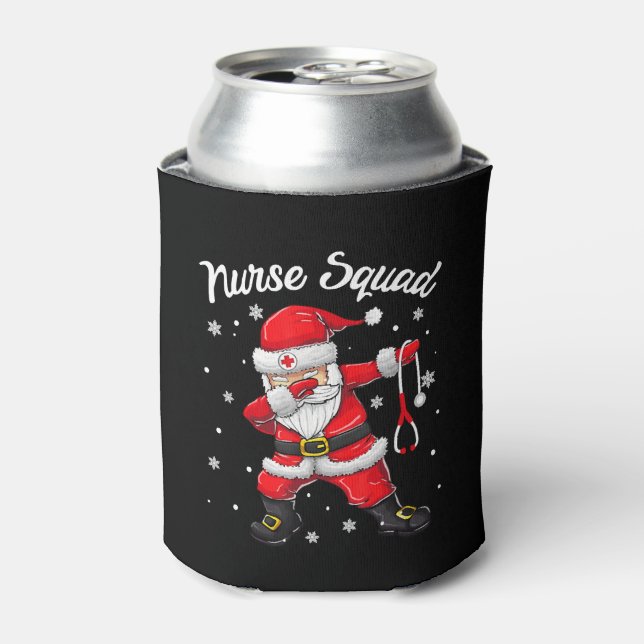Weihnachts Scrub Dabbing Santa Dosenkühler (Kanne Vorderseite)