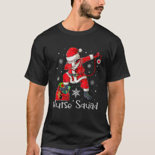 Weihnachts Scrub Tops Frauen Dabbing Santa Scrubs