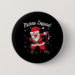 Weihnachts Scrub Tops Frauen Dabbing Santa Scrubs Button