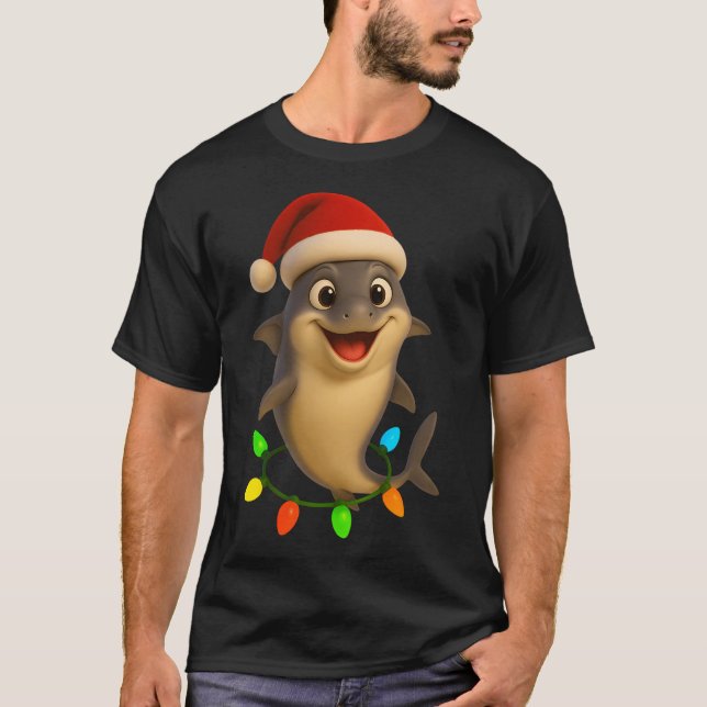 Weihnachts-Seekatze T-Shirt (Vorderseite)