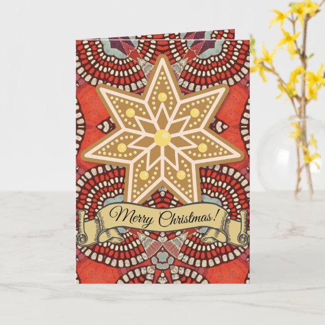 Weihnachts-Segen Afrozentrische Weihnachten Karte (Gelbe Blume)