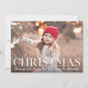 Weihnachts-Segnung Foto Weihnachtskarte Feiertagskarte