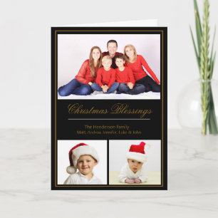 Weihnachts-Segnungen Custom Family Foto Karte